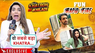 Usse Toh Darr KeAnjum Fakihs Khatarnaak Rapid Fire On Khatron Ke Khiladi 13 [upl. by Johnna37]