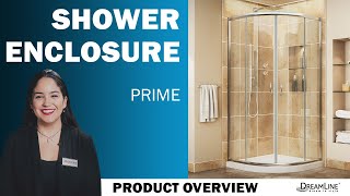 DreamLine Prime Collection  Sliding Shower Enclosure  Sliding Shower Enclosure and Base Kit [upl. by Malony383]