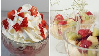 Recette de 2 Salades de fruits facile et délicieux 😋وصفتان للسلطة الفواكه السهلة واللذيذة [upl. by Narat176]