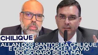 ALLAN DOS SANTOS DÁ CHILIQUE É DESMASCARADO E FLÁVIO BOLSONARO SE DÁ MAL [upl. by Lindie]