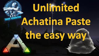 Ark Official PVE Easy way to get unlimited Achatina Paste [upl. by Edme]