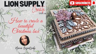 How to make a beautiful Christmas box for your Christmas decoretion🎄🎄🎄 [upl. by Whyte]