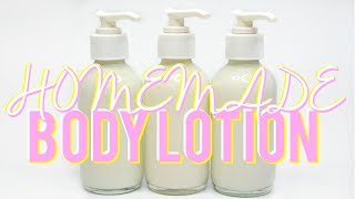 HOMEMADE BODY LOTION How to Body Moisturizer Ι TaraLee [upl. by Cnut]