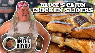 Bruce Mitchells Cajun Chicken Sliders  Blackstone Griddles [upl. by Hauhsoj]