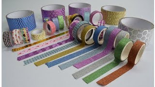 15 Manualidades FÁCILES y RÁPIDAS con reciclaje y WASHI TAPE [upl. by Naltiac]