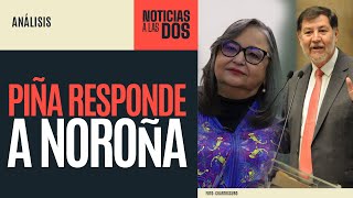 NoticiasALasDos ¬ Piña revira a Noroña alega por qué el Poder Judicial no entrega información [upl. by Samson]