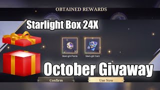 STARLIGHT BOX DRAW AND OCTOBER STARLIGHT GIVEWAY [upl. by Roee]