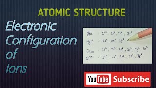 Electronic Configuration of Ions  Cations amp Anions  Solved Examples  Basic Inorganic Chemistry [upl. by Aiykan]