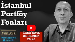 İstanbul Portföy Fonları livestream live canliyayin tefas yatirimfonu [upl. by Lalad]