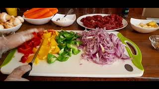 fried Beef with vegetables recipe ስጋ ከ እንጉዳይ ጋራ አሰራር [upl. by Alethea]