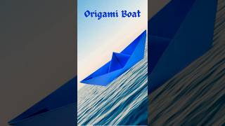 Simple Traditional Origami Boat How To Fold Boat Easy Way origami origamitutorial Origamiboat [upl. by Merfe]