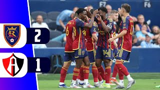 REAL SALT LAKE VENCE 2  1 AL ATLAS POR LA LEAGUE CUP 2024  REY DEPORTIVO [upl. by Anchie858]