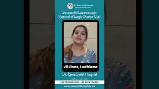 Successful Laparoscopic Removal of Large Ovarian Cyst [upl. by Fillender]