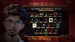 EXPENDABLES PRESENT  👑CLASH OF KINGS👑  W70  DAY3 OF 500 INR🎗️ PRICE POOL MATCH  MAP MI [upl. by Sirrap471]