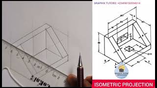 Drawing iSoMeTrIc PROJECTION IN TECHNICAL Drawings engineeringgraphics [upl. by Marj]