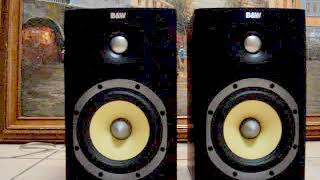 BOWERS AND WILKINS BampW DM600 S3 BLACK BOOKSHELF SPEAKERS [upl. by Athenian941]