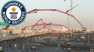 CONMIX achieved Largest Continuous Concrete Pour  Guinness World Records [upl. by Mirella]