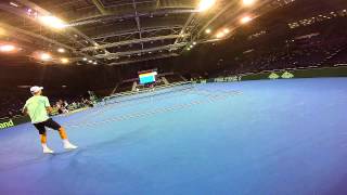 Andy Murray amp Liam Broady GoPro training session [upl. by Anais]