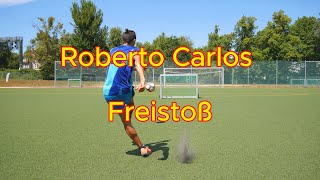 Roberto Carlos Freistoß Tutorial Swaz Schuss [upl. by Hcurob]