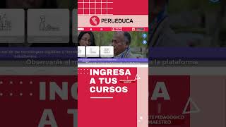 📌🔴INGRESO A CURSOS DE PERU EDUCA [upl. by Aicad]