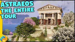 ARK Astraeos The Entire Tour  Map Costumes Ship amp Greek Building Set Showcase ITS REALLY GOOD [upl. by Ydnab92]