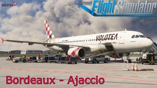 A320ceo Volotea  Bordeaux BOD to Ajaccio AJA [upl. by Oznecniv]