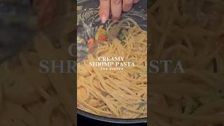 Creamy Shrimp Pasta 🍤🍝 food cooking recipes [upl. by Lissa]