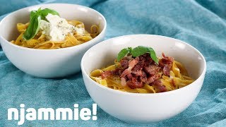 Pasta met verse tomatensaus Recept  njammie [upl. by Gentille]