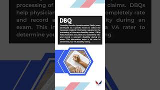 DBQ  VA Acronyms Explained Disability Benefits Questionnaire vadisabilitybenefits vaclaims CampP [upl. by Eniawed]