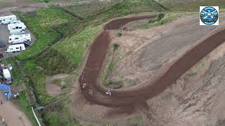 MX1 Motocross final Drumclog 2024 Scotland Dji drone view [upl. by Anilef]