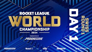 Rocket League World Championship 2024  Day 1  Swiss Round 1 [upl. by Carlynne136]