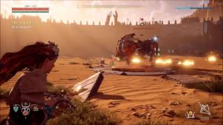 Horizon Zero Dawn Defeat the Behemoth Terror of the Sun Quest [upl. by Ennagem]