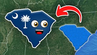 South Carolina  Geography amp Counties  50 States of America [upl. by Ztnaj]