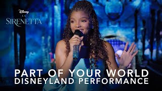 La Sirenetta  Performance di Halle Bailey a Disneyland [upl. by Pucida]