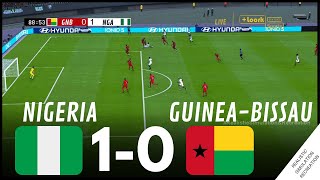 AFCON2023 Nigeria 10 GuineaBissau  HIGHLIGHTS • Simulation amp Recreation from Video Game [upl. by Heinrick]