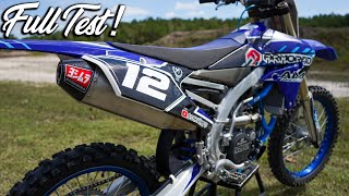 YZ250F Yoshimura vs Stock COMPARISON Bad crash caught on video [upl. by Valora]