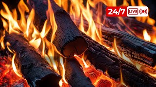 🔥247 Soothing Fireside Ambiance  Cozy Fireplace with Crackling Fire Sounds amp Burning Fireplace [upl. by Albie773]