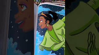 Tiana cartoon art drawing disney reels freefire draw painting procreate funny coloring [upl. by Yemac]