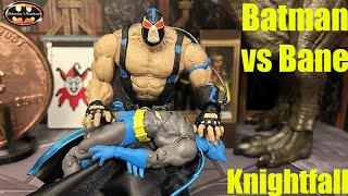 McFarlane DC Multiverse Batman vs Bane Knightfall 2 Pack Action Figure Review amp Comparison [upl. by Avelin]