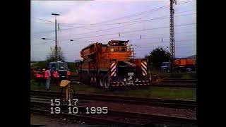 Aushub einer DB Brücke mit Liebherr LTM 1800 der Fa Schmidbauer im Bhf Offenburg von Oliver Thum [upl. by Andrel]