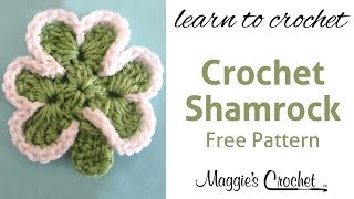 Shamrock Free Crochet Pattern  Right Handed [upl. by Weathers]