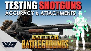 TEST Which Shotgun is the MOST ACCURATE  New attachment  Pellet spread COMPARISON  PUBG [upl. by Athalie]