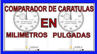 COMPARADOR DE CARATULA EN MILIMETROS Y PULGADAS [upl. by Laurette]