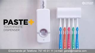 Dispensador de Pasta de Dentes com Suporte [upl. by Ahsilrac]