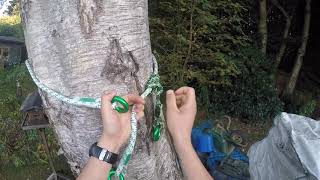 Tutorial on how to use the Multi saver cambium saver for spike or pole work Tree surgery [upl. by Creamer496]