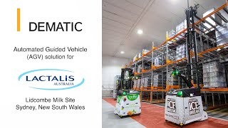 Lactalis Australia Boosts Productivity with 247 Automated Guided Vehicle AGV Operations [upl. by Schacker]