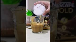 COFFEE LATTE using NESCAFE GOLD coffee milkcoffee icedcoffee nescafe [upl. by Norby]