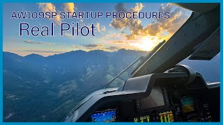 AW109SP Startup Procedure [upl. by Aihseya]