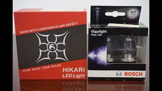 HIKARI CORE12 LED vs BOSCH Gigalight Plus 120 [upl. by Nainatrad]