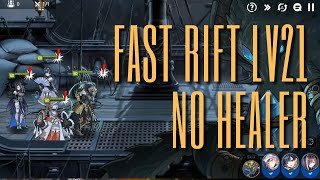 Epic Seven Rift Lv21 Fast Clear with No Healer [upl. by Fin718]